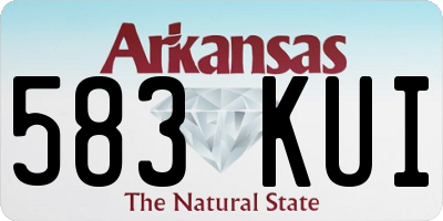 AR license plate 583KUI
