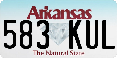 AR license plate 583KUL