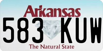 AR license plate 583KUW