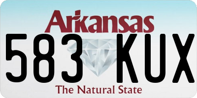 AR license plate 583KUX