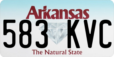 AR license plate 583KVC
