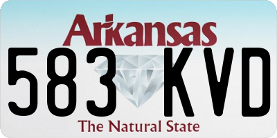AR license plate 583KVD