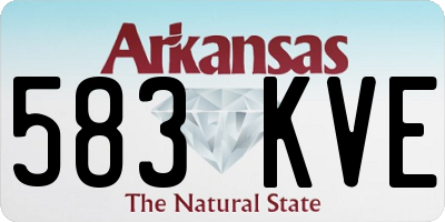 AR license plate 583KVE