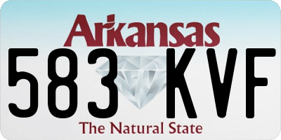 AR license plate 583KVF