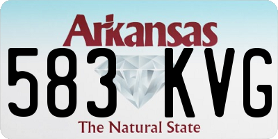 AR license plate 583KVG