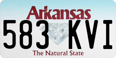 AR license plate 583KVI