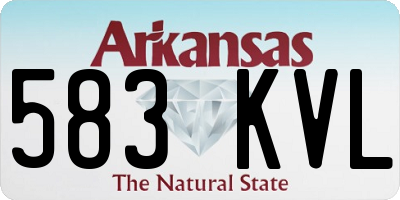 AR license plate 583KVL