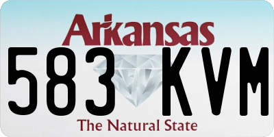 AR license plate 583KVM