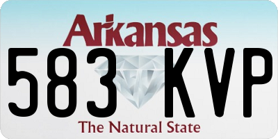 AR license plate 583KVP