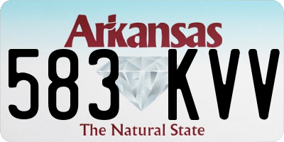 AR license plate 583KVV