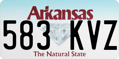 AR license plate 583KVZ