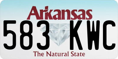 AR license plate 583KWC
