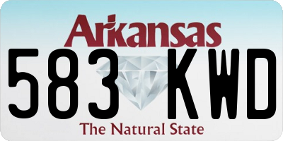 AR license plate 583KWD