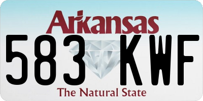 AR license plate 583KWF