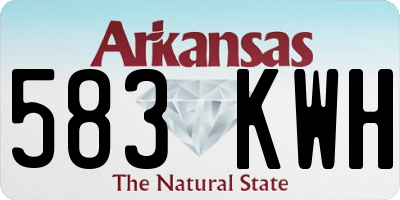 AR license plate 583KWH