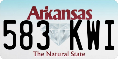 AR license plate 583KWI