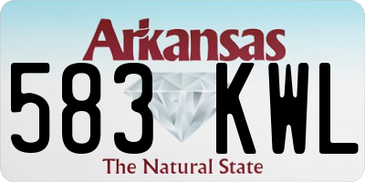 AR license plate 583KWL