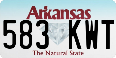AR license plate 583KWT