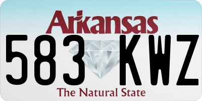 AR license plate 583KWZ
