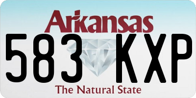 AR license plate 583KXP
