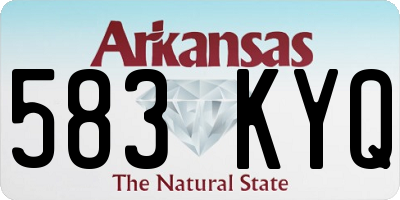 AR license plate 583KYQ