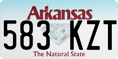 AR license plate 583KZT