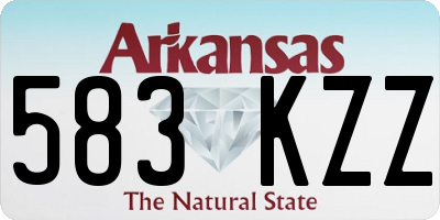 AR license plate 583KZZ