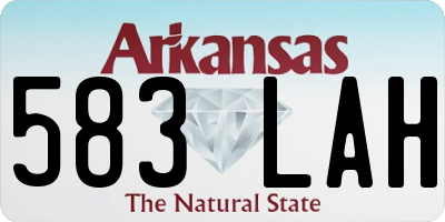AR license plate 583LAH