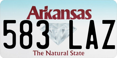 AR license plate 583LAZ