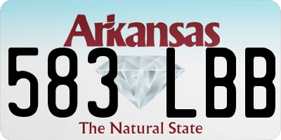 AR license plate 583LBB