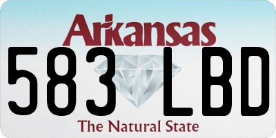 AR license plate 583LBD