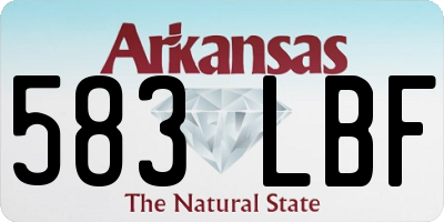 AR license plate 583LBF