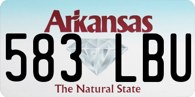 AR license plate 583LBU