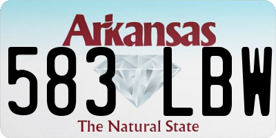 AR license plate 583LBW