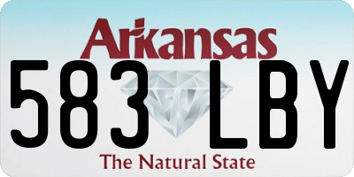 AR license plate 583LBY