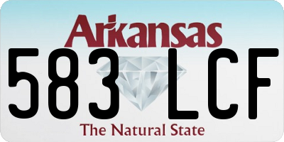 AR license plate 583LCF
