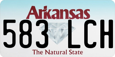 AR license plate 583LCH