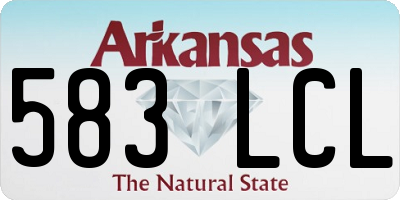 AR license plate 583LCL