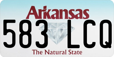 AR license plate 583LCQ