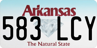 AR license plate 583LCY