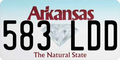AR license plate 583LDD