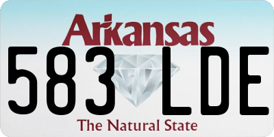 AR license plate 583LDE