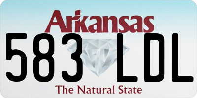 AR license plate 583LDL