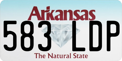 AR license plate 583LDP