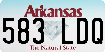 AR license plate 583LDQ