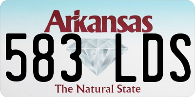 AR license plate 583LDS