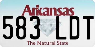 AR license plate 583LDT
