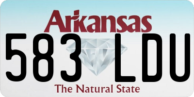 AR license plate 583LDU