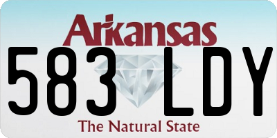 AR license plate 583LDY