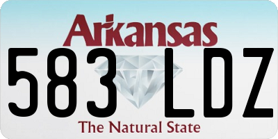AR license plate 583LDZ